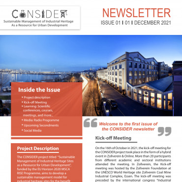 CONSIDER Newsletter  Issue 01
